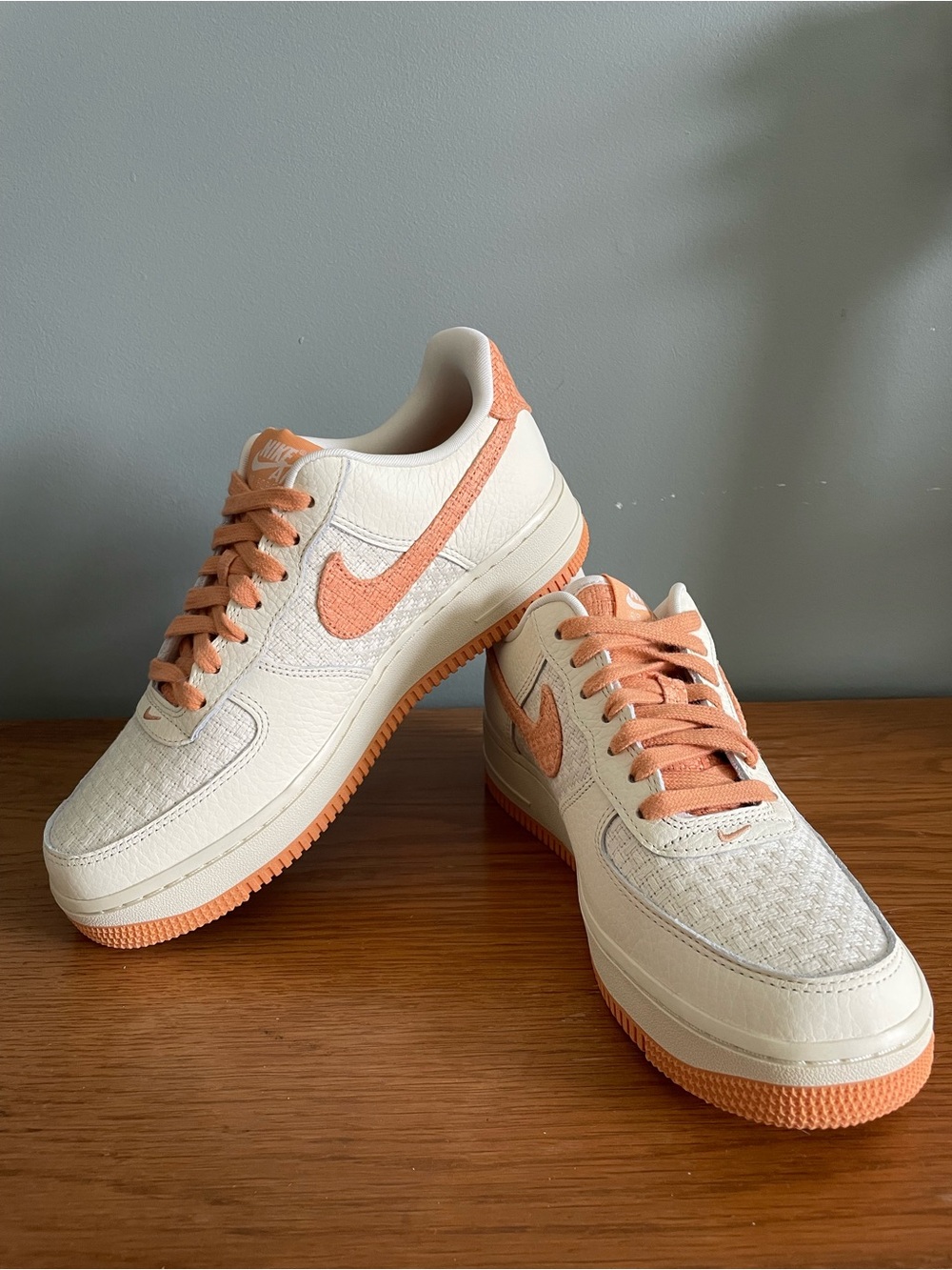 Nike Air Force Jute Weave Coconut Milk Copper Moon IB7944-113 Womens 8.5 NEW